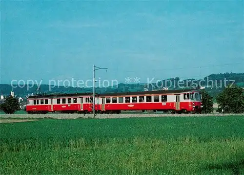 AK / Ansichtskarte  Eisenbahn_Railway_Chemin_de_Fer Wohlen-Meisterschwanden-Bahn Steuerwagen Bt 11Triebwagen BDe 4/4 1