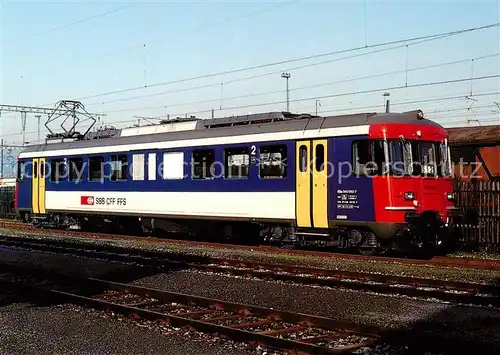 AK / Ansichtskarte 73922491 Eisenbahn_Railway_Chemin_de_Fer Schweizerische Bundesbahnen SBB Elektrischer Triebwagen RBe 540 062
