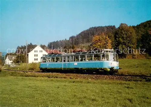 AK / Ansichtskarte  Eisenbahn_Railway_Chemin_de_Fer Schweiz 50 Jahre Glaeserner Zug Neuthal