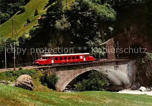 AK / Ansichtskarte  Eisenbahn_Railway_Chemin_de_Fer Schweizerische Roter Pfeil RAe 2/4 Nr. 1001