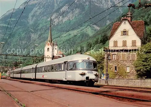 AK / Ansichtskarte 73922524 Eisenbahn_Railway_Chemin_de_Fer SBB zug RAe TEE 1055 