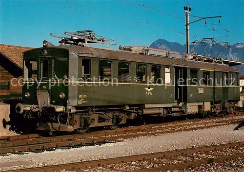 AK / Ansichtskarte  Eisenbahn_Railway_Chemin_de_Fer Freiburger Bahnen GFM Triebwagen ABDe 2/4 155