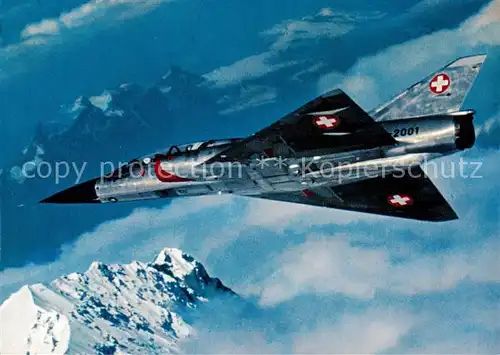 AK / Ansichtskarte  Flugzeuge_Militaria 5315 Mirage Imprime en Suisse