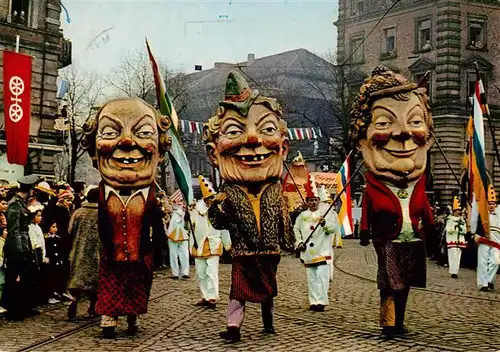 AK / Ansichtskarte  Mainz__Rhein Maeaenzer Fassenacht Die Schwellkoepp im Rosenmontagszug