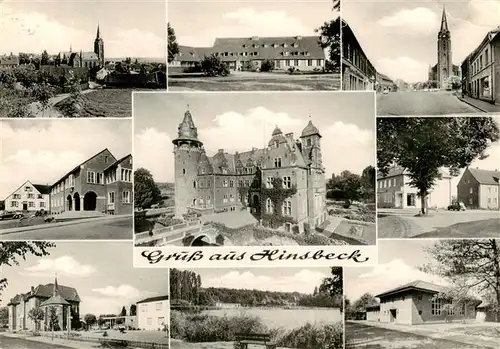 AK / Ansichtskarte 73922612 Hinsbeck_Nettetal Kirchen Ortspartien Schloss Seepartie