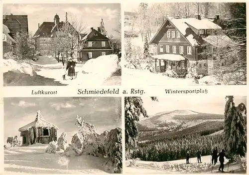 AK / Ansichtskarte 73922638 Schmiedefeld_Rennsteig Winteridylle Details