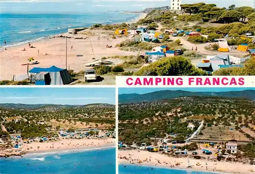 AK / Ansichtskarte  Vendrell_El_Vendrell_ES Camping Francas Playa Fliegeraufnahmen