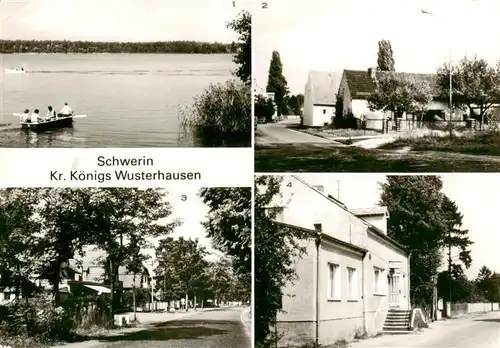 AK / Ansichtskarte 73922652 Schwerin_Koenigs-Wusterhausen Schweriner See Seestrasse Teupitzer Strasse Gaststaette Dorfkrug