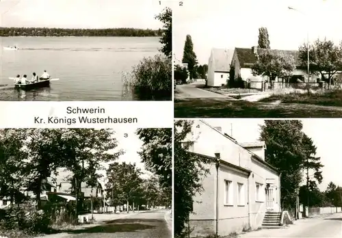 AK / Ansichtskarte  Schwerin_Koenigs-Wusterhausen Schweriner See Seestrasse Teupitzer Strasse Gaststaette Dorfkrug