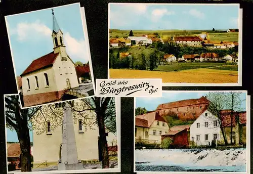 AK / Ansichtskarte 73922671 Burgtreswitz Kirche Panorama Schloss