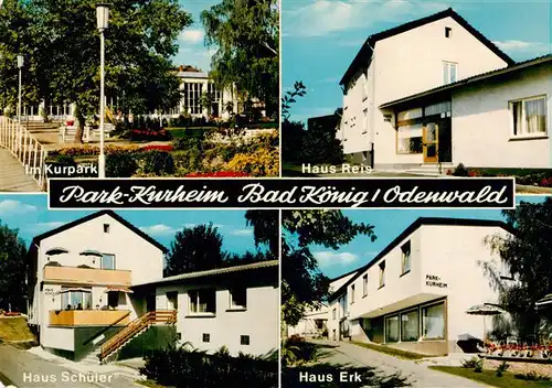 AK / Ansichtskarte 73922672 Bad_Koenig_Odenwald Park Kurheim Im Kurpark Haus Reis Haus Schueler Haus Erk