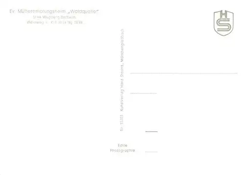 AK / Ansichtskarte  Dalheim_Wegberg Ev Muettererholungsheim Waldquelle Gastraum Park