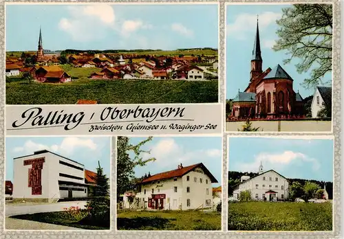AK / Ansichtskarte  Palling Panorama Kirche Teilansichten