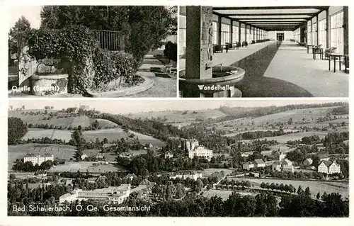 AK / Ansichtskarte  Bad_Schallerbach_Oberoesterreich_AT Panorama Kurort Quelle Sprudel Wandelhalle