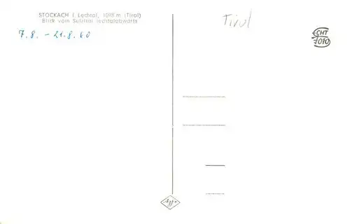 AK / Ansichtskarte  Stockach_Lechtal_Tirol_AT Panorama