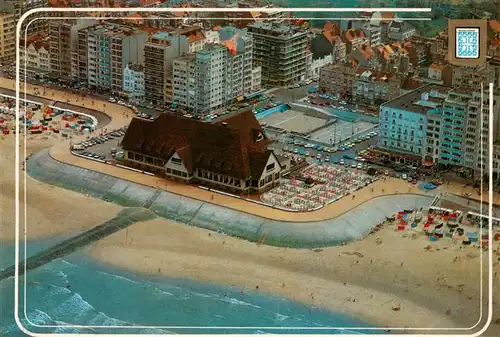 AK / Ansichtskarte  Middelkerke_Belgie Casino plage et digue vue aérienne