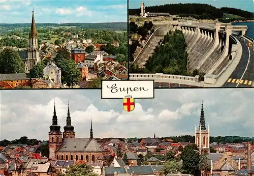 AK / Ansichtskarte  Eupen Stadtpanorama Staudamm