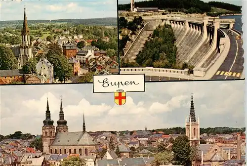 AK / Ansichtskarte  Eupen Stadtpanorama Staudamm