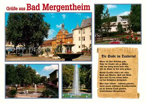 AK / Ansichtskarte  Chronik-AK Bad Mergentheim Die Stadt im Taubertal