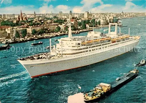 AK / Ansichtskarte  Dampfer_Oceanliner D. ROTTERDAM Holland-America Linie