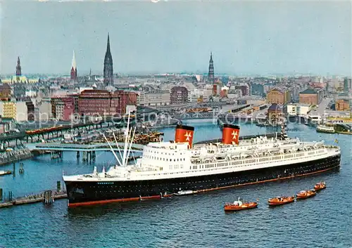 AK / Ansichtskarte  Dampfer_Oceanliner Schnelldampfer Hanseatic Hamburg-Atlantik-Linie