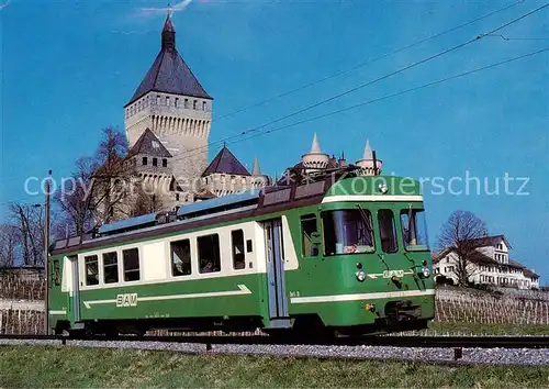 AK / Ansichtskarte  Eisenbahn_Railway_Chemin_de_Fer Chemin de fer Biere Apples Morges BAM BE 4/4 11