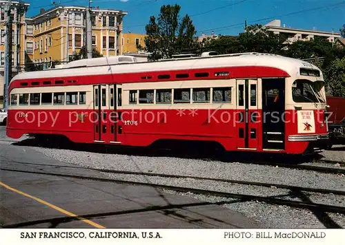 AK / Ansichtskarte 73922829 Strassenbahn_Tramway-- San Francisco California USA 
