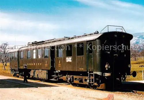 AK / Ansichtskarte 73922836 Eisenbahn_Railway_Chemin_de_Fer Ancienne ligne Nyon Crassier Automatrice diesel BFm 2/4 791