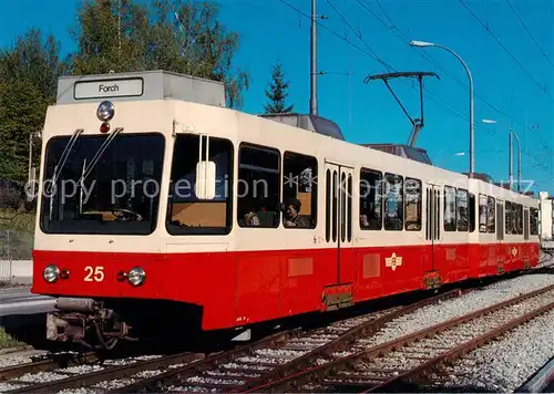 AK / Ansichtskarte  Eisenbahn_Railway_Chemin_de_Fer Forchbahn FB Elektrischer Doppeltriebwagen Be 8/8 25/26