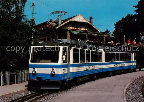 AK / Ansichtskarte  Zahnradbahn_Rack_Railway-- Chemin de fer GlionRochers de Naye Zahnrad-Triebwagen Bhe 4/8 303