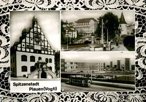 AK / Ansichtskarte  Plauen__Vogtland Altes Rathaus Am Otto Grotewohl Platz Bahnhof