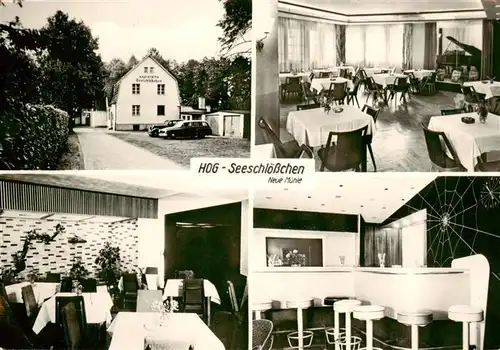AK / Ansichtskarte 73922882 Koenigs-Wusterhausen HOG Seeschloesschen Neue Muehle Gastraeume Bar