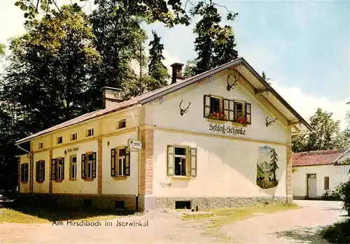 AK / Ansichtskarte 73922894 Lenggries Schloss Schaenke Am Hirschbach im Isarwinkel