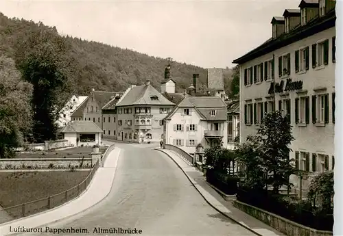 AK / Ansichtskarte  Pappenheim_Mittelfranken Altmuehlbruecke