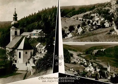 AK / Ansichtskarte 73922930 Oberwarmensteinach Kirche Panorama