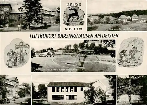 AK / Ansichtskarte 73922950 Barsinghausen Kloster Bergschloesschen Fussball Verbandsheim Wilhelm Stedtler Schule Deister Freilicht Buehne