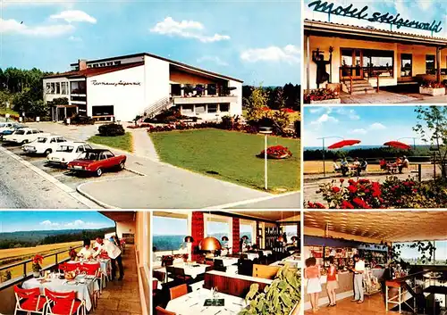 AK / Ansichtskarte 73922954 Weingartsgreuth Autobahn Rasthaus Motel Steigerwald Gastraeume Terrasse Theke