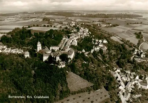 AK / Ansichtskarte  Bartenstein Fliegeraufnahme mit Schloss