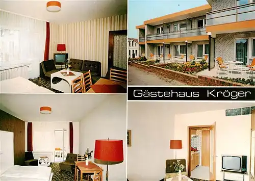 AK / Ansichtskarte  Buesum_Nordseebad Gaestehaus Kroeger Appartements