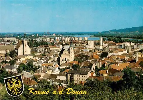 AK / Ansichtskarte  Krems_Donau_Niederoesterreich_AT Blick vom Wachtberg auf das Stadtzentrum