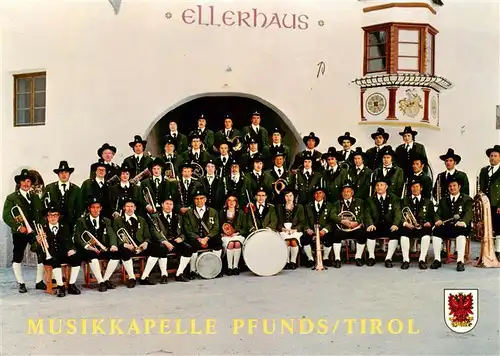 AK / Ansichtskarte  Pfunds_Tirol_AT Musikkapelle Pfunds Hotel Ellerhaus