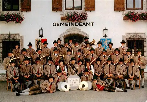 AK / Ansichtskarte  Leogang_Saalbach-Hinterglemm_AT Trachtenmusikkapelle Leogang Gemeindeamt