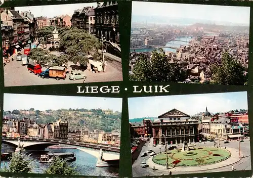 AK / Ansichtskarte  Liege_Luettich_Luik_Belgie Markt Panorama Bruecke Stadtplatz