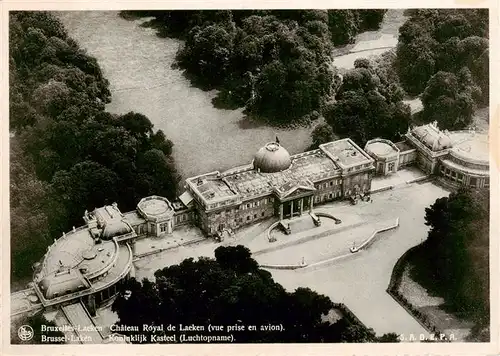 AK / Ansichtskarte  Bruxelles_Bruessel Chateau Royal de Laeken Vue aerienne