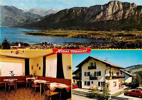 AK / Ansichtskarte  Mondsee_Salzkammergut_AT Panorama Haus Trauner Gaststube 