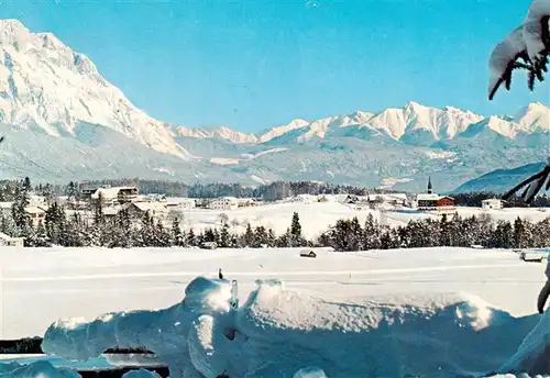 AK / Ansichtskarte  Obsteig_Tirol_AT Mieminger Plateau mit Hoher Munde und Karwendelgebirge