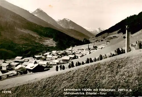 AK / Ansichtskarte  Lanersbach_Mayrhofen_Zillertal_Tirol_AT mit Hoellenstein Gletscherblick Zillertal