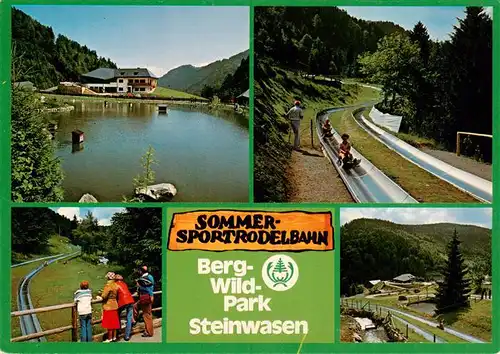 AK / Ansichtskarte 73923118 Todtnau Berg Wildpark Steinwasen Sommerrodelbahn Schwanenteich