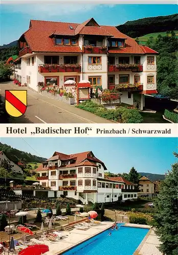 AK / Ansichtskarte 73923138 Prinzbach_Biberach_Kinzigtal Hotel Badischer Hof Schwimmbad