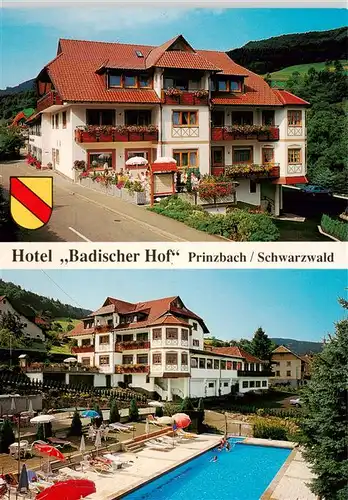 AK / Ansichtskarte  Prinzbach_Biberach_Kinzigtal Hotel Badischer Hof Schwimmbad